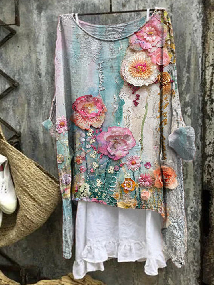 Stylish Graphic Print Top - Luxivelle