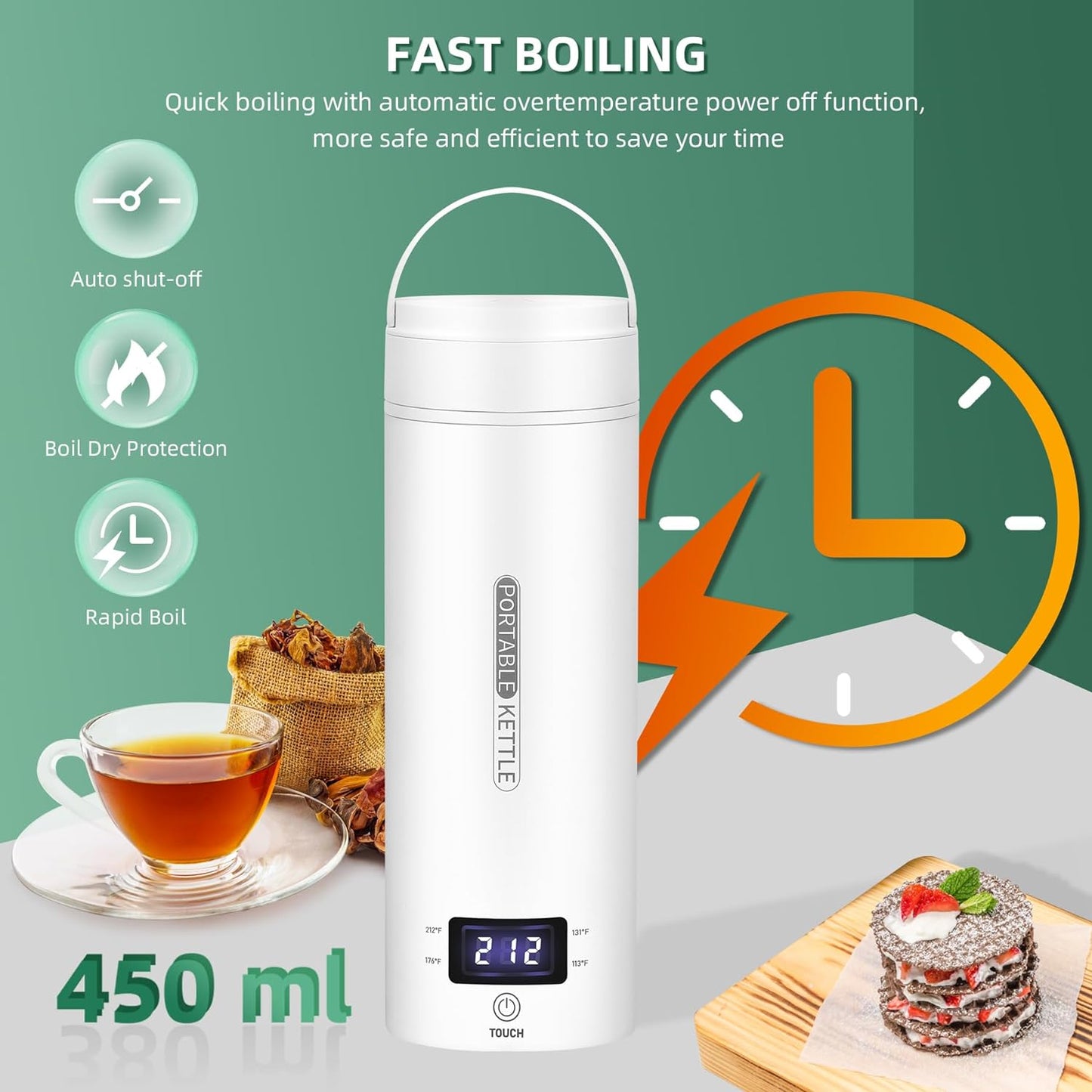 Compact Travel Electric Kettle