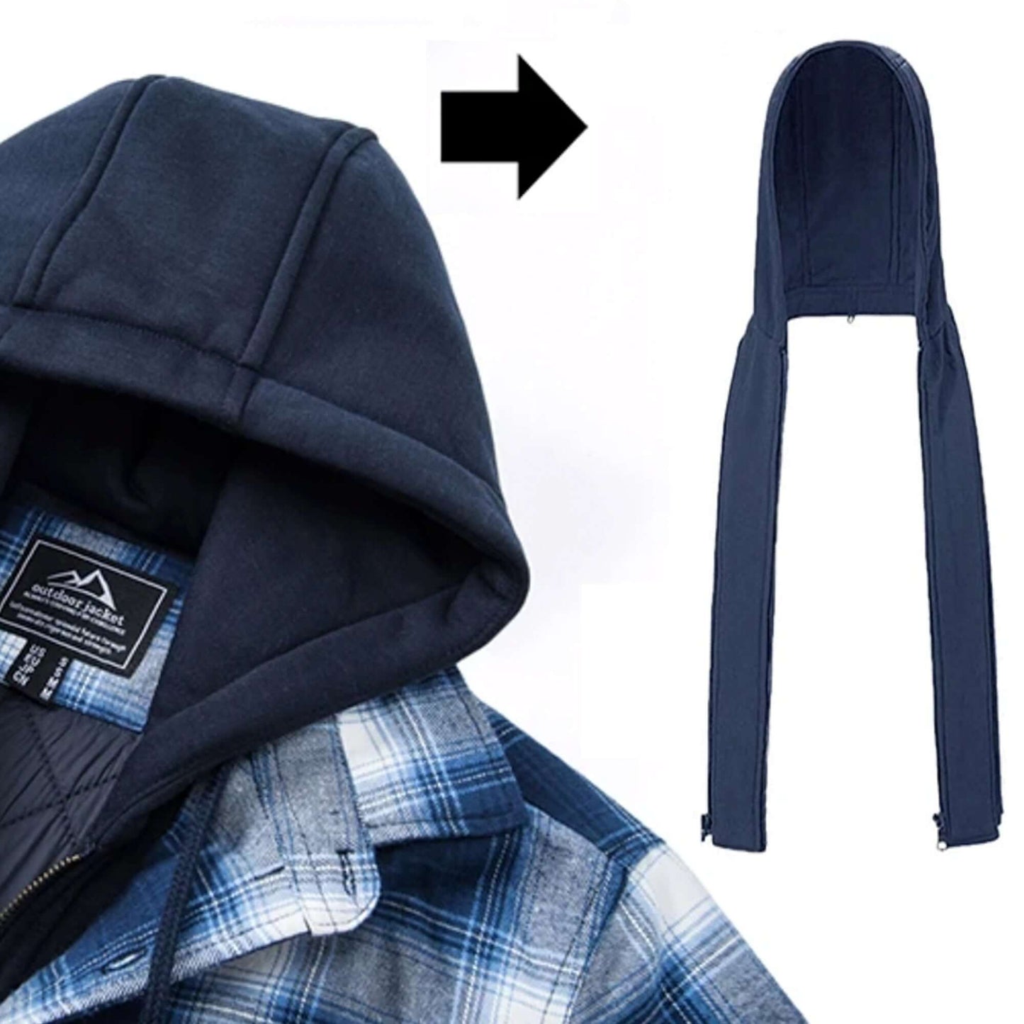 Classic Plaid Men's Winter Jacket