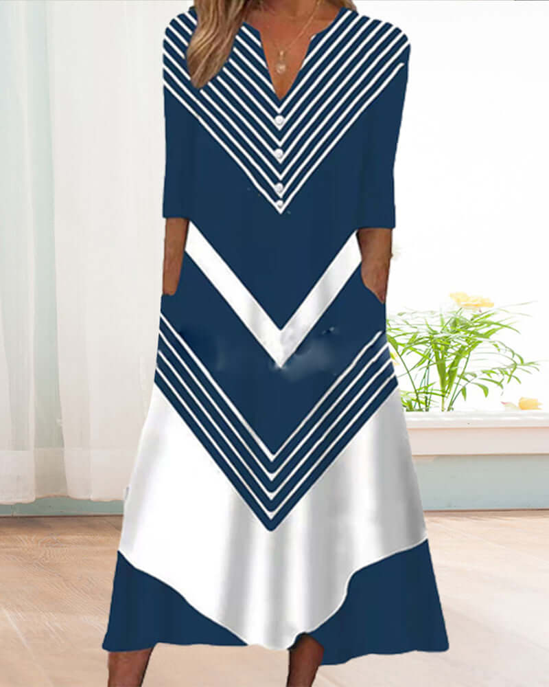 Soft Women's Crew Neck Sweater Dress