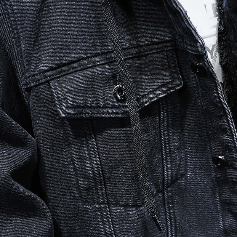 Warm Mens Cozy Faux Leather Jacket