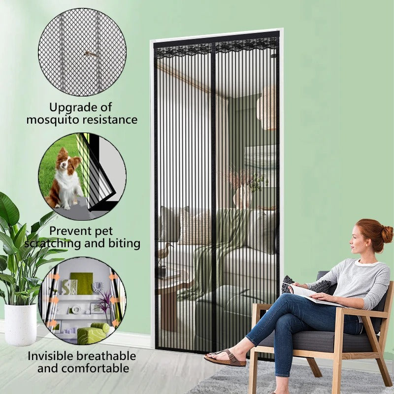 Screen Magnetic Door Curtain for Homes