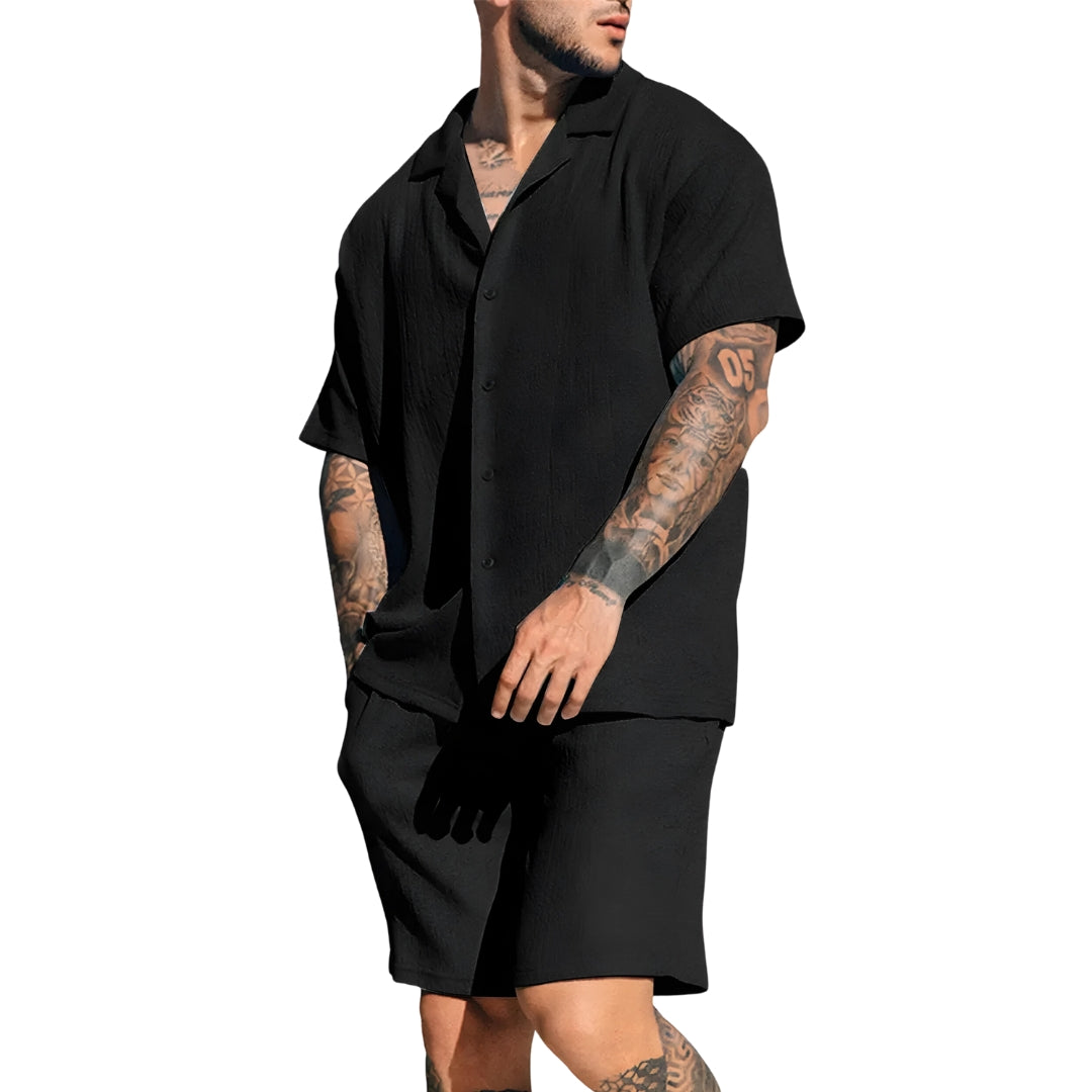 Cool Lightweight Linen Shirt Set for Men