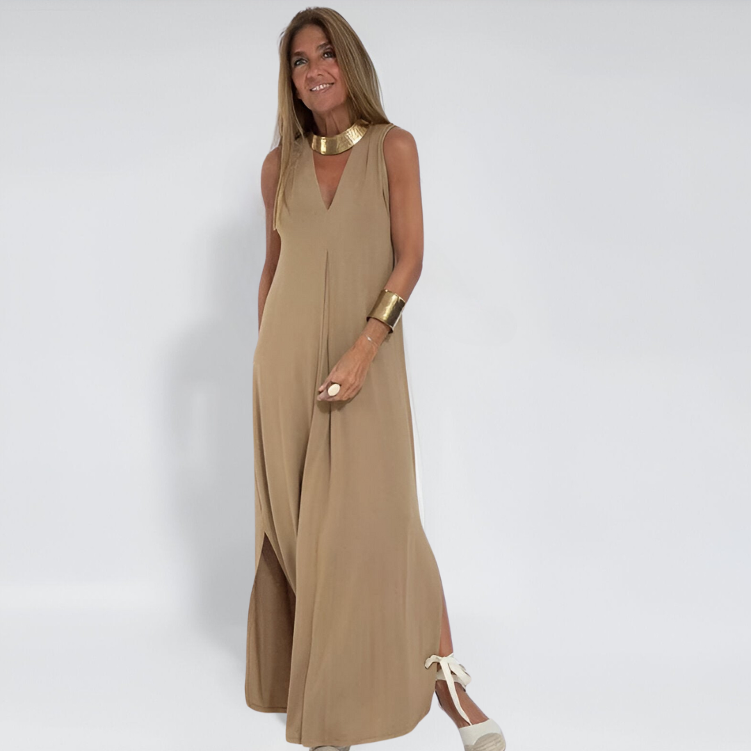 Stylish Women's Sundress with Free Shawl