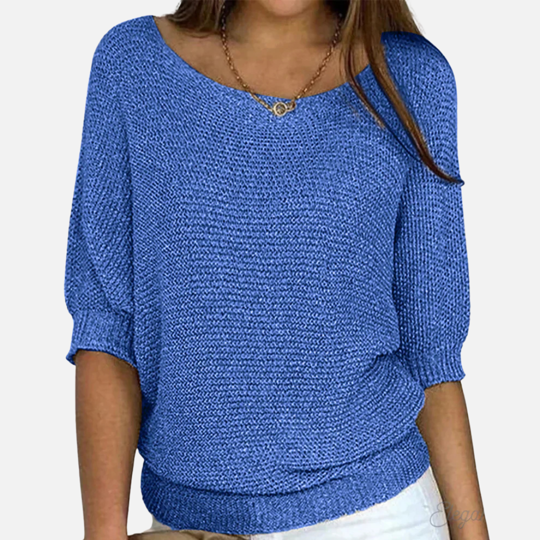 Lily | Women's Oversized V-Neck Knit Sweater