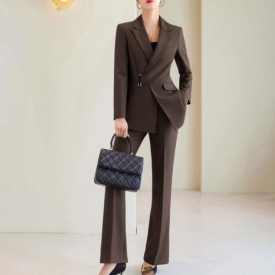 Ladies' Classic Suit Jacket and Pants Set