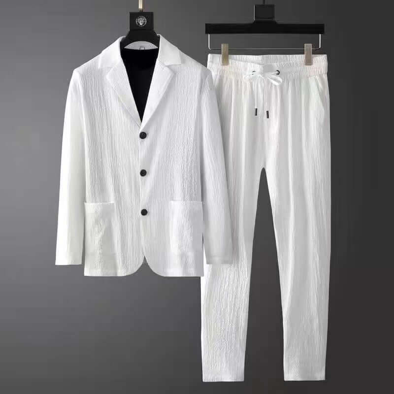 Slim Fit 2-Piece Mens Suit Set