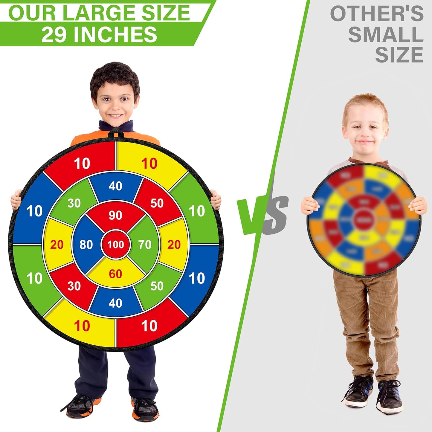 Big Two-Sided Dartboard for Children