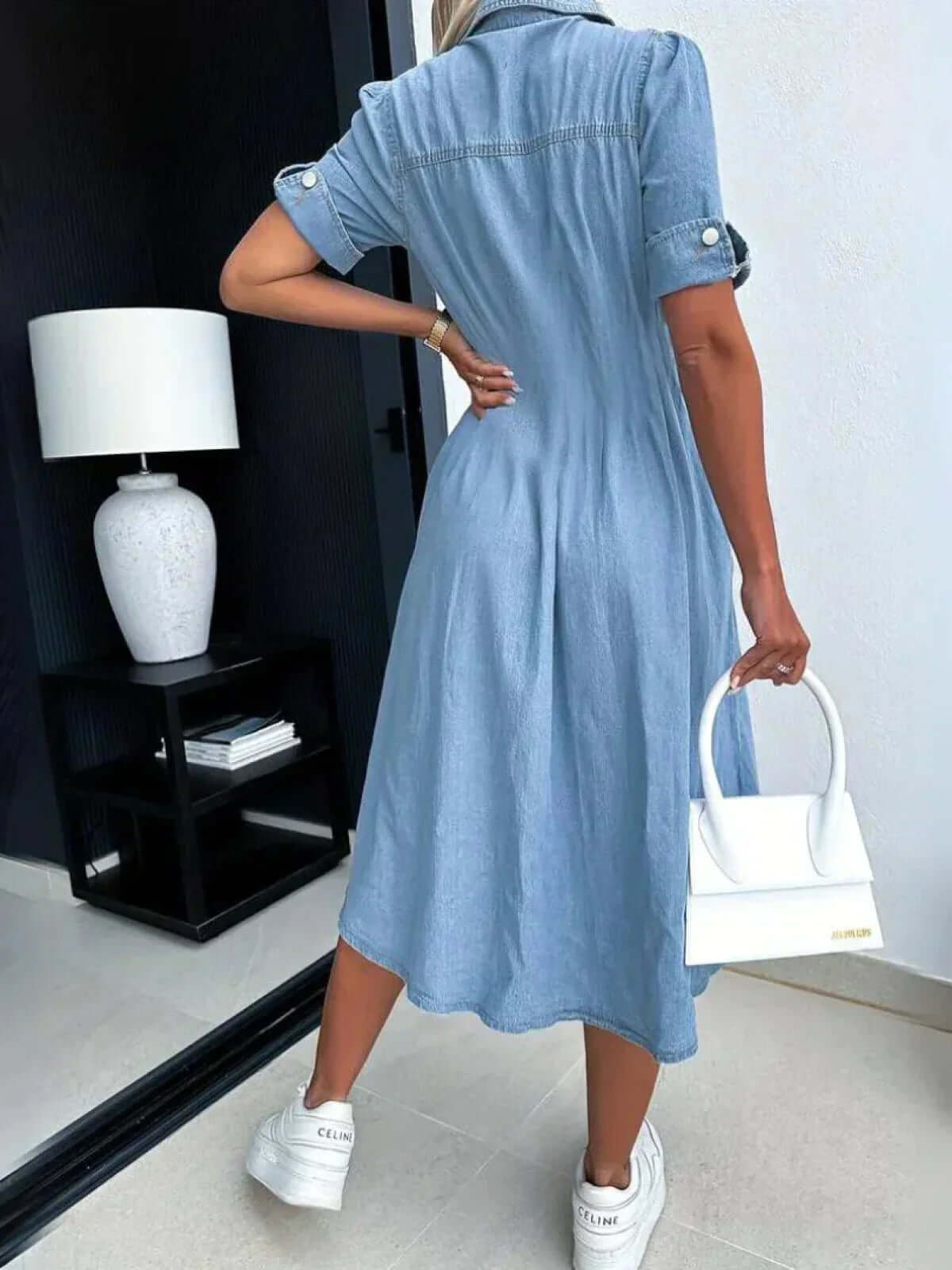 Classic Casual Blue Jeans Dress