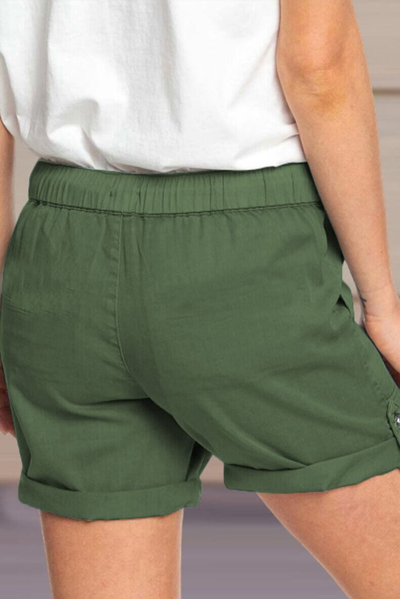 Comfortable Elastic Waist Women's Shorts