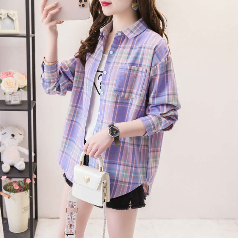 Ladies Classic Flannel Shirt