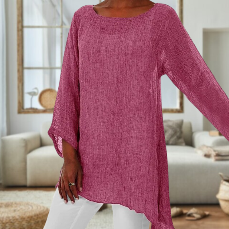 Relaxed Fit Womens Long Sleeve Shirt