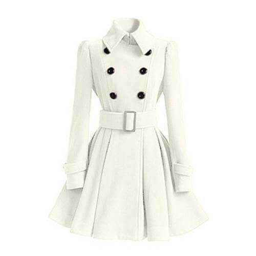 Ladies Water Resistant Parka Trench Coat