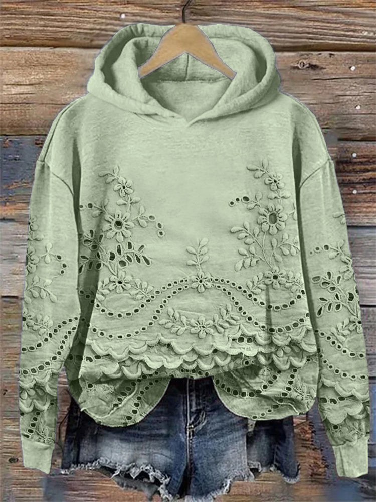Classic Retro Style Hooded Sweatshirt