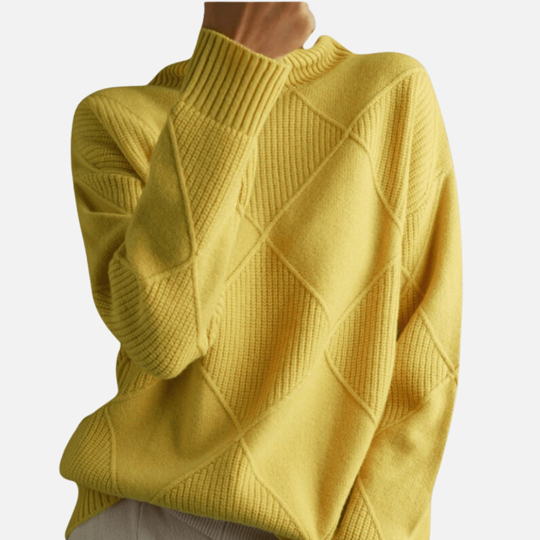 Women's Textured Turtleneck Sweater