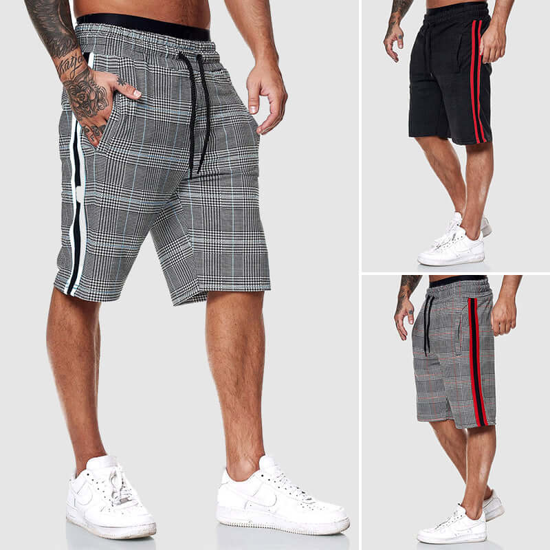 Casual Checked Waist Shorts for Men
