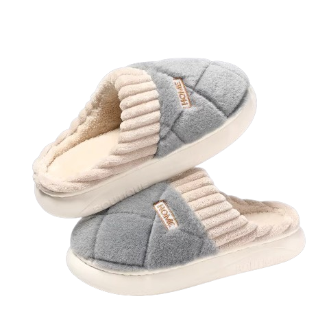 Warm Insulated Women's Slipper Shoes with Grip Soles