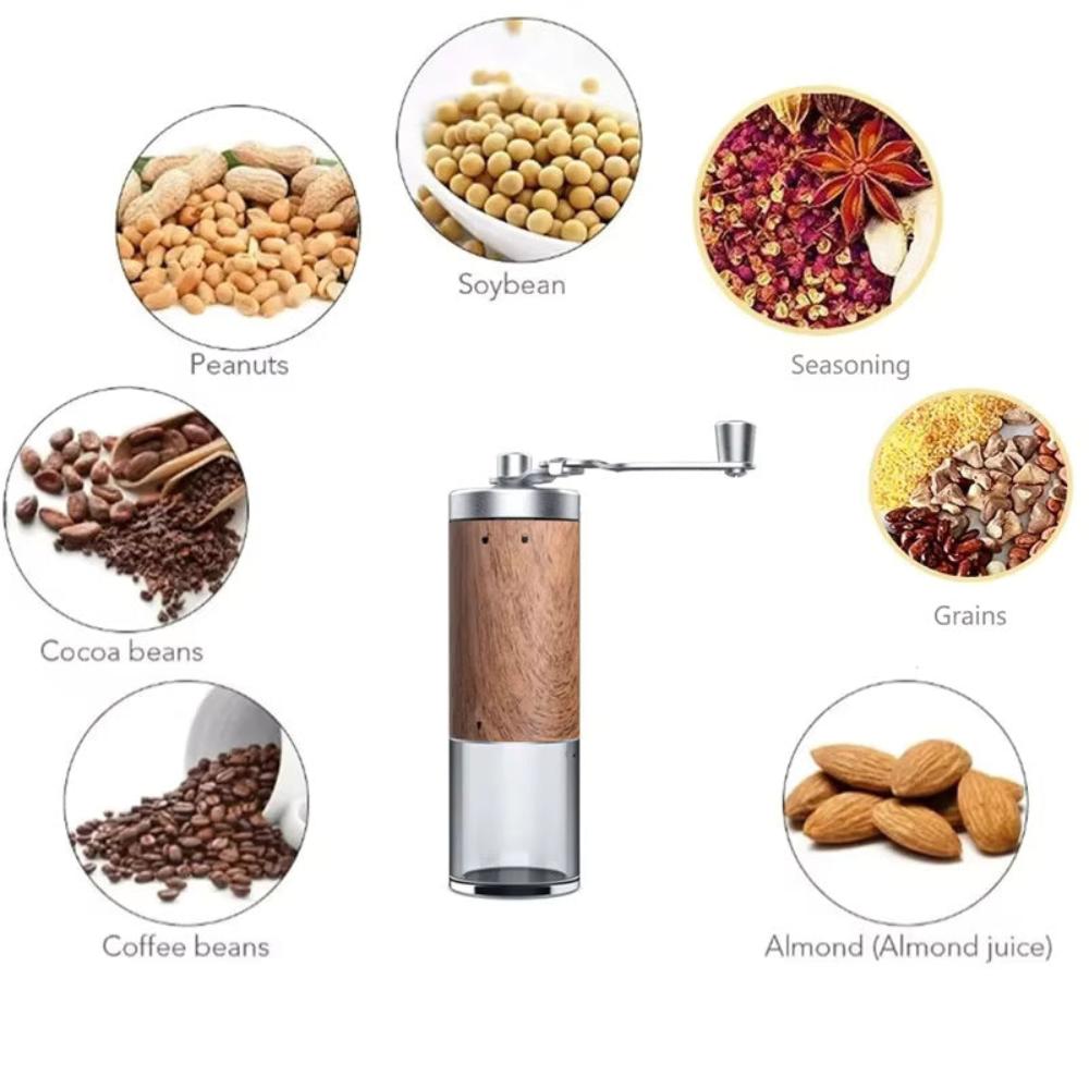 Traditional Wooden Manual Coffee Grinder