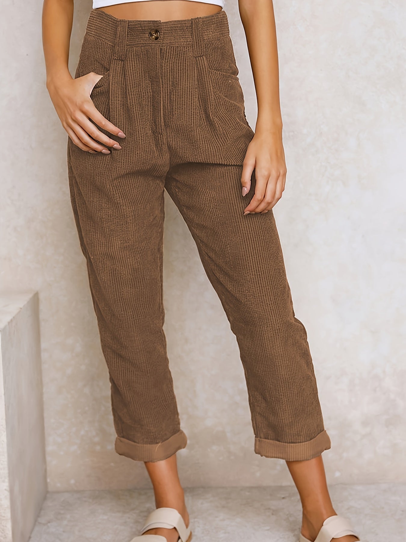 Maple | Corduroy trousers with straight legs