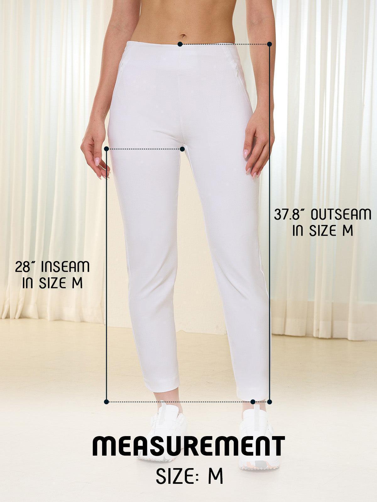 Stylish 28 Inch Skinny Fit Ankle Pants UV Protection