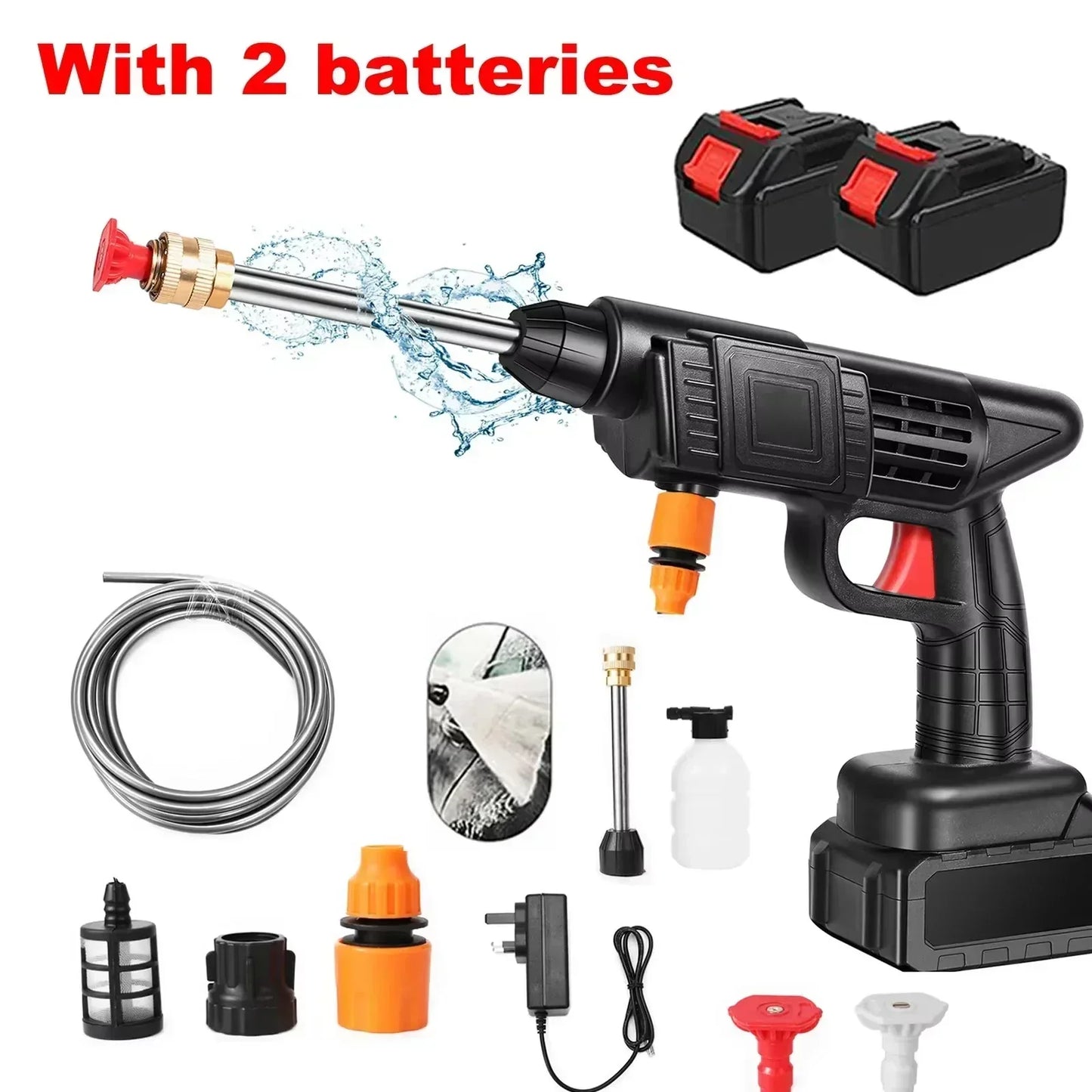 Compact Portable Pressure Washer with Rechargeable Battery