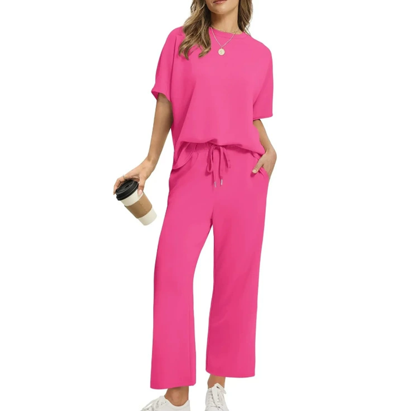 Relaxed Fit Women's Top and Pant Set