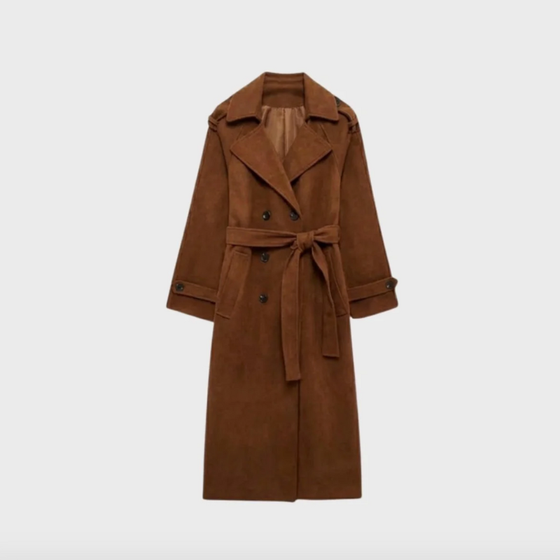 Classic Ladies Long Wool Overcoat