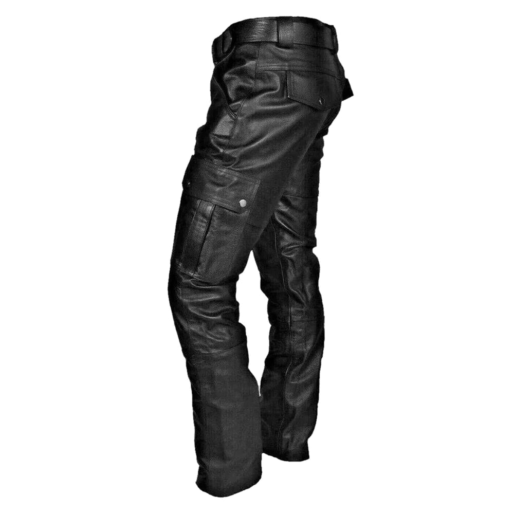 Thomas | Faux Leather Trousers