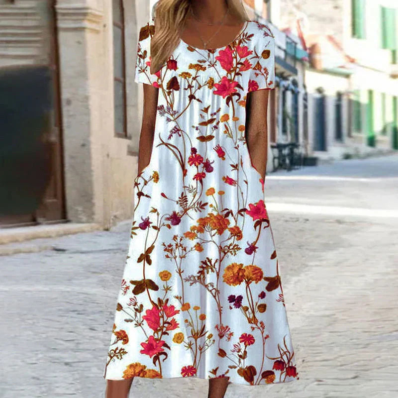 Charlotte | White Midi Summer Dress 5