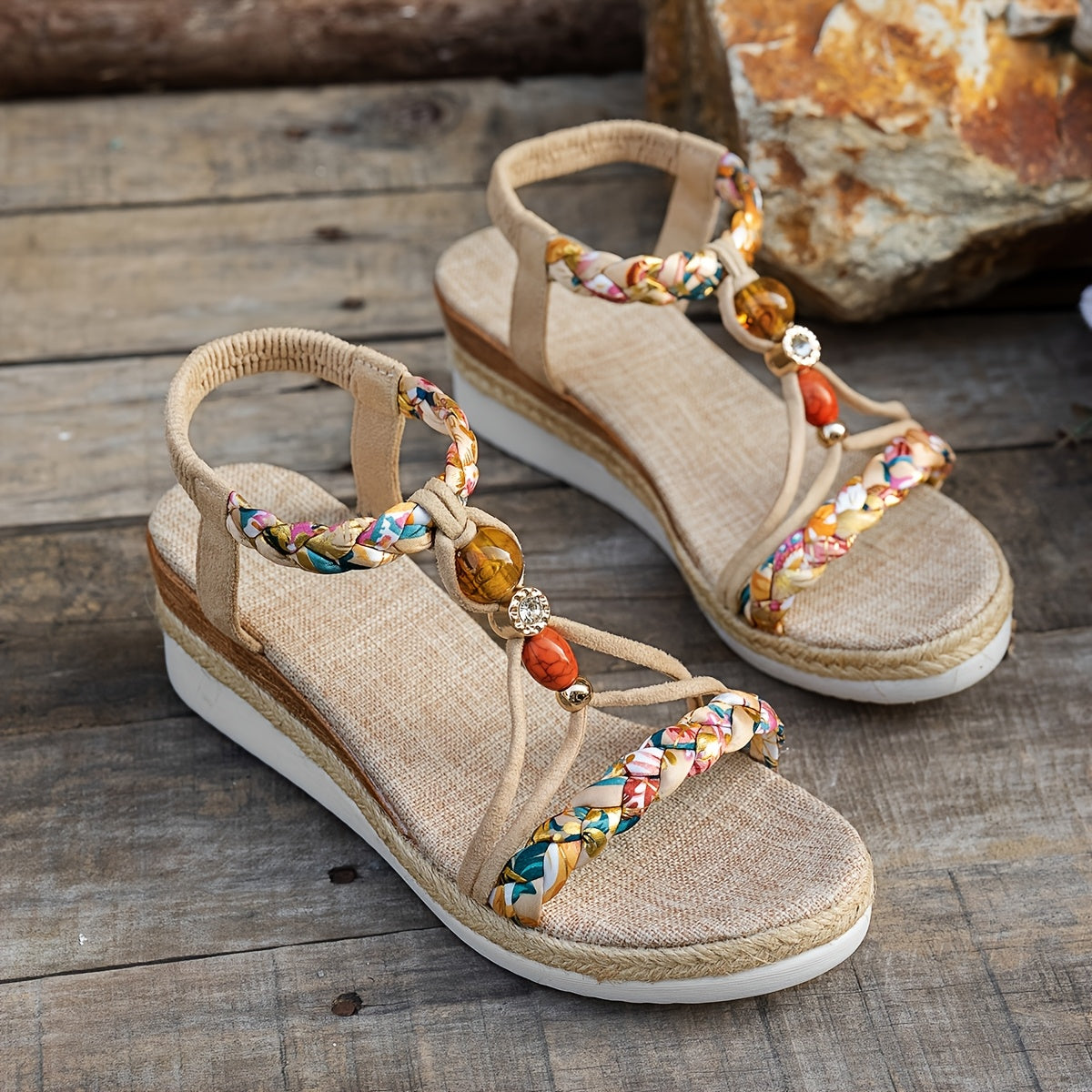 Stylish High Heel Wedge Sandals for Women