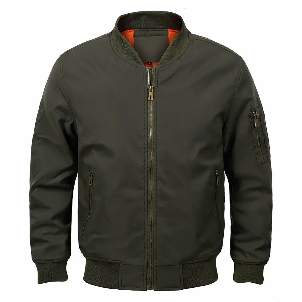 Bomber Jacket – Polyester Blend Lined Ribbed & Blocks Wind 8