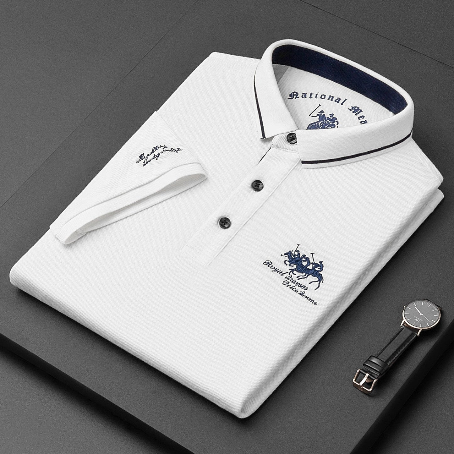 Classic Men's Breathable Short Sleeve Polo Shirt