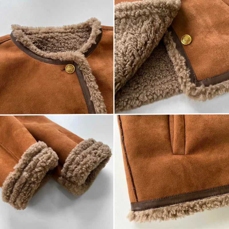 Warm Sheepskin Parka | Women's Winter Coat