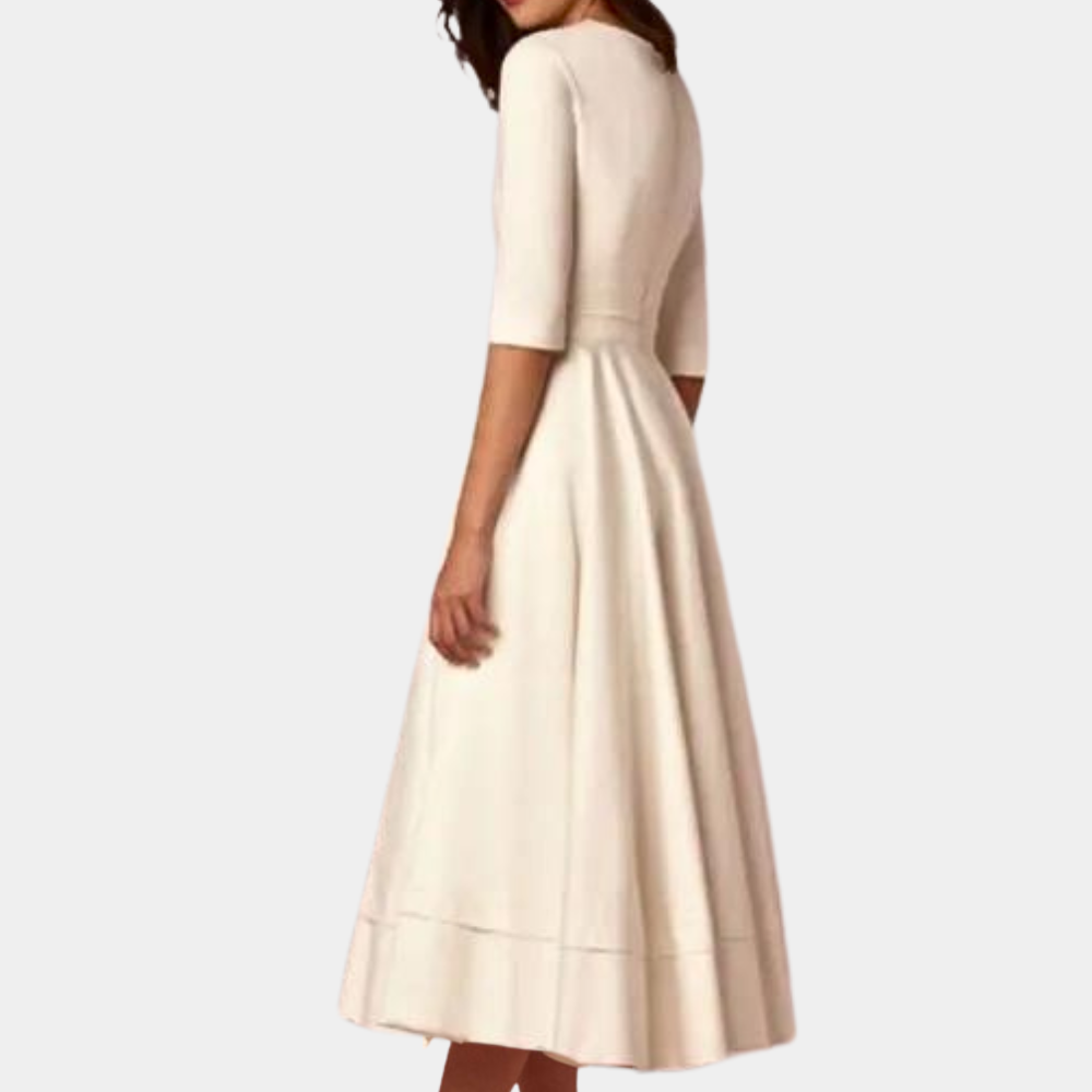 Timeless Floral Knee Length Dress