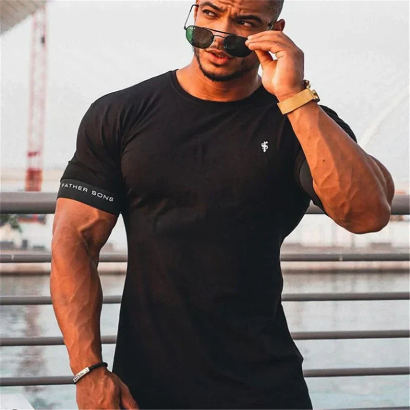 Casual Summer Tee Cotton Short Sleeve Shirt