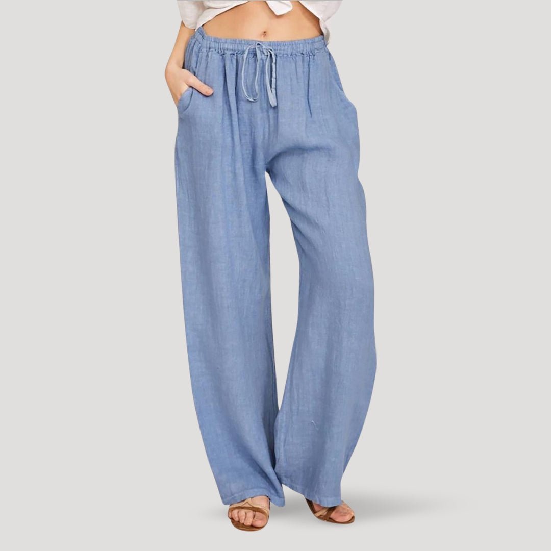 Comfortable Elastic Waist Women's Pants