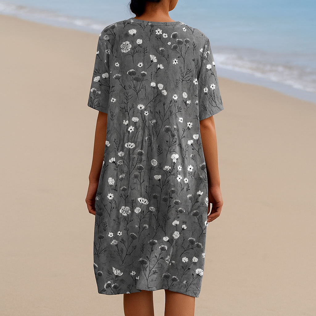 Elegant Grey Flower Girl Dress