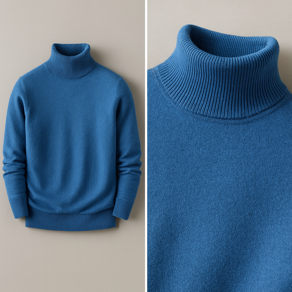 Classic Fit Men's Turtleneck Sweater