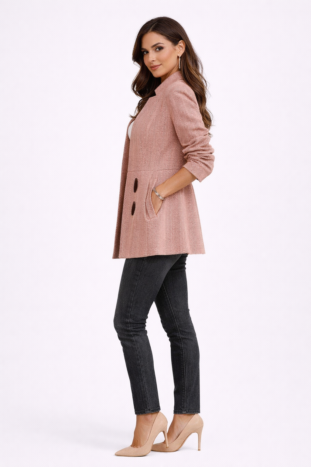 Slim Fit Classic Long Jacket