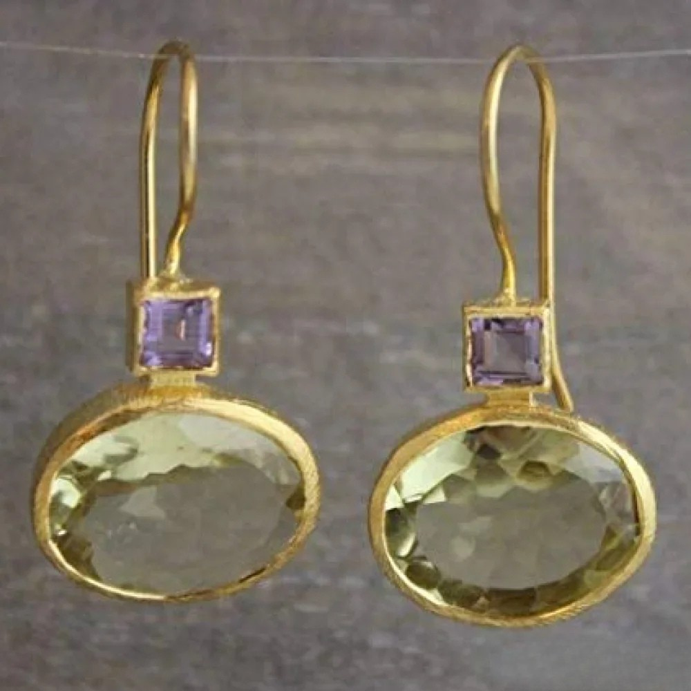 Vintage Emerald Drop Earrings - Luxivelle