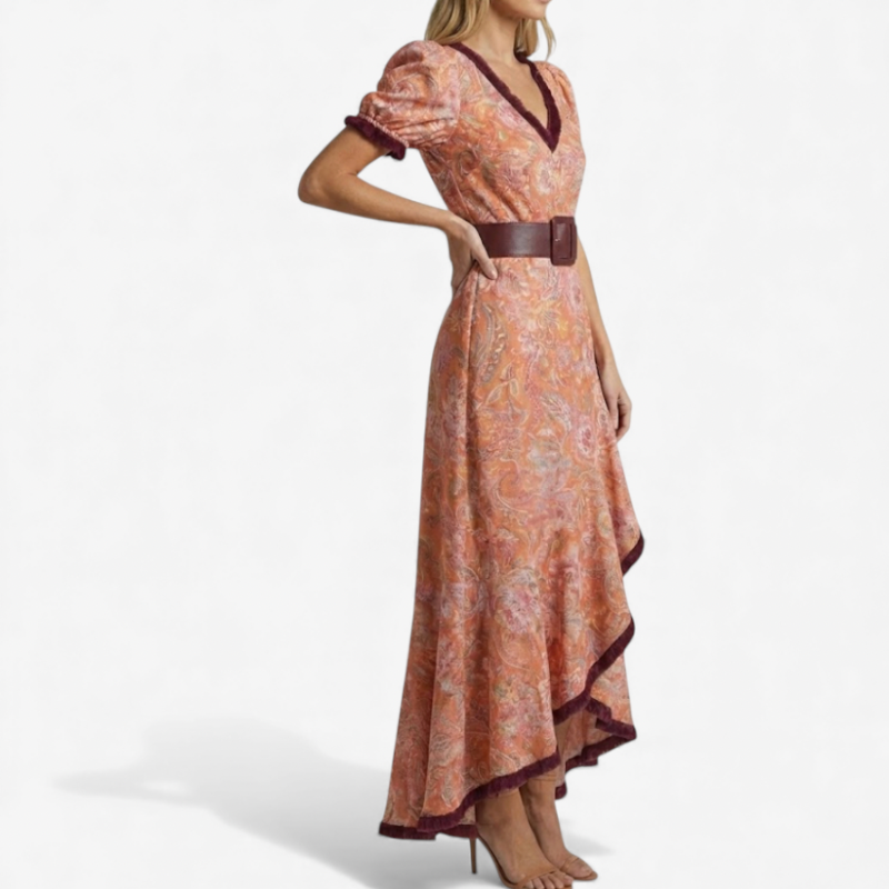 Ladies Long Sleeve Floral Summer Dress