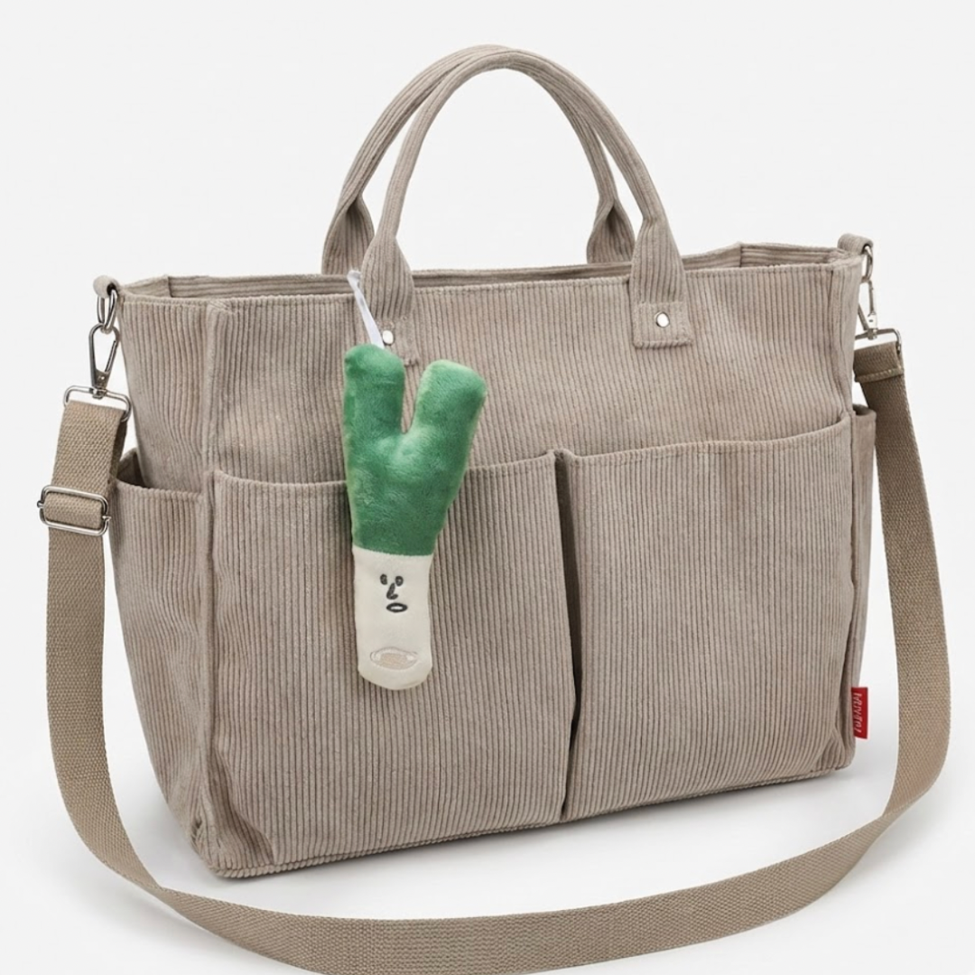Large Canvas Shopping Bag with Strap