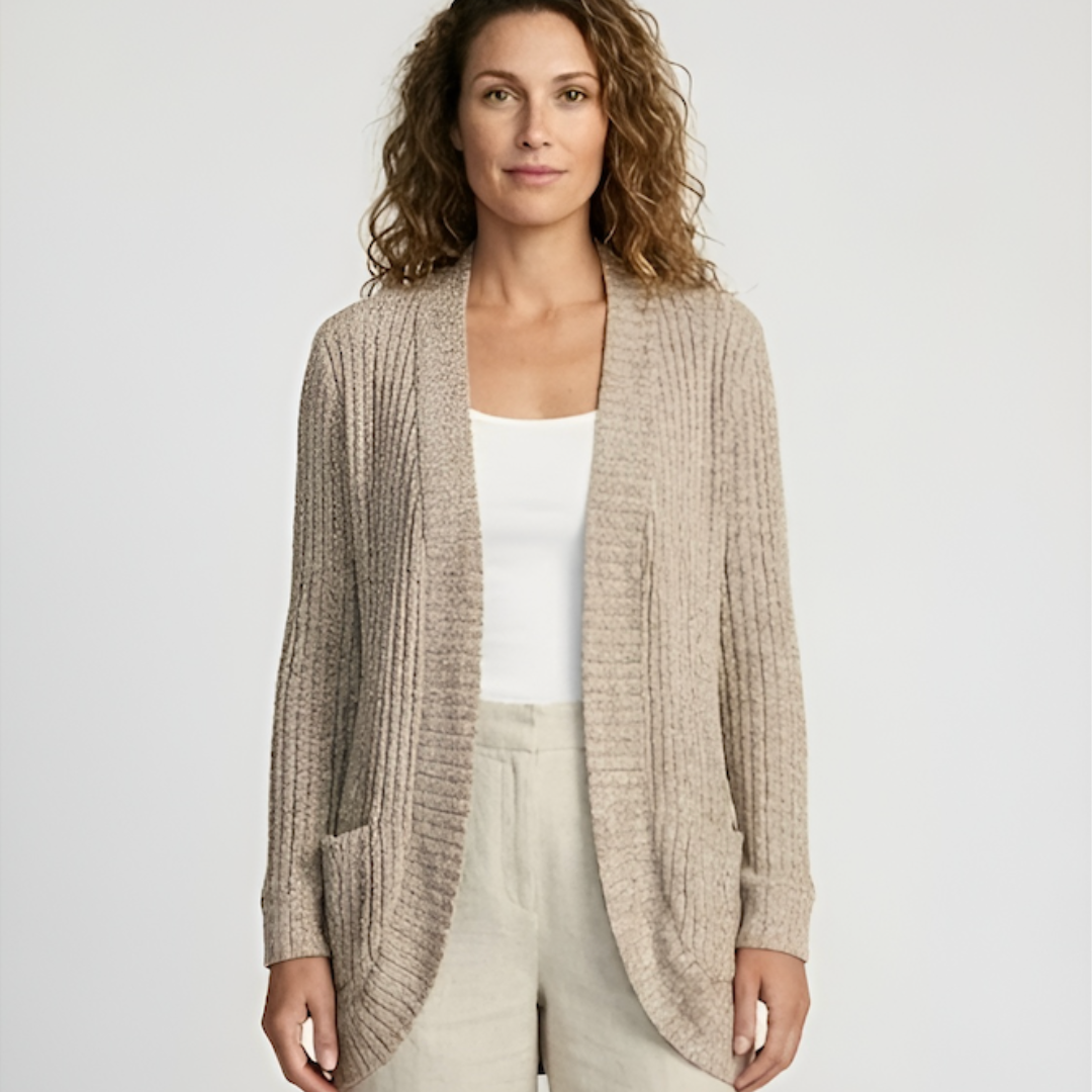 Oversized Women's Open Front Cardigan