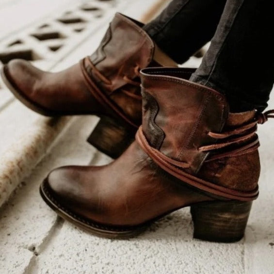 Classic Women's Low Heel Ankle Boots