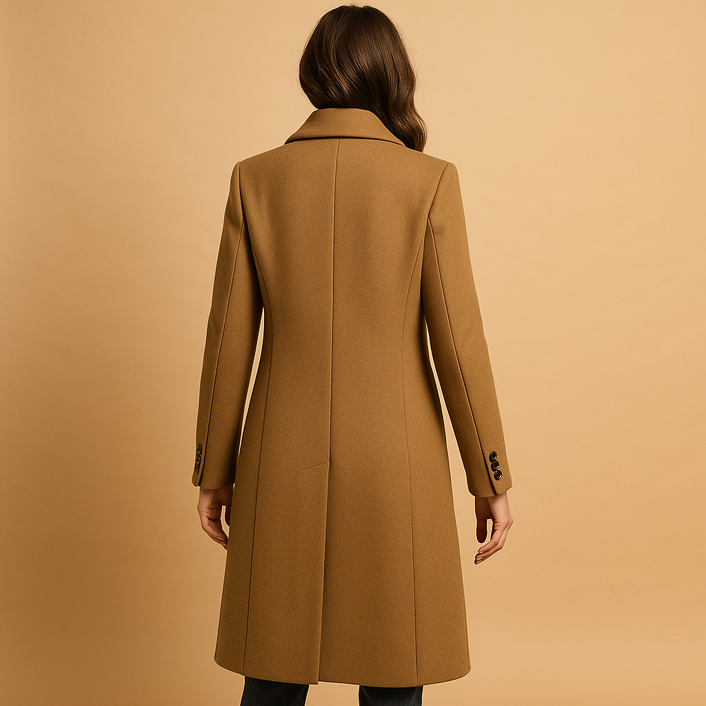 Warm Womens Long Fleece Coat