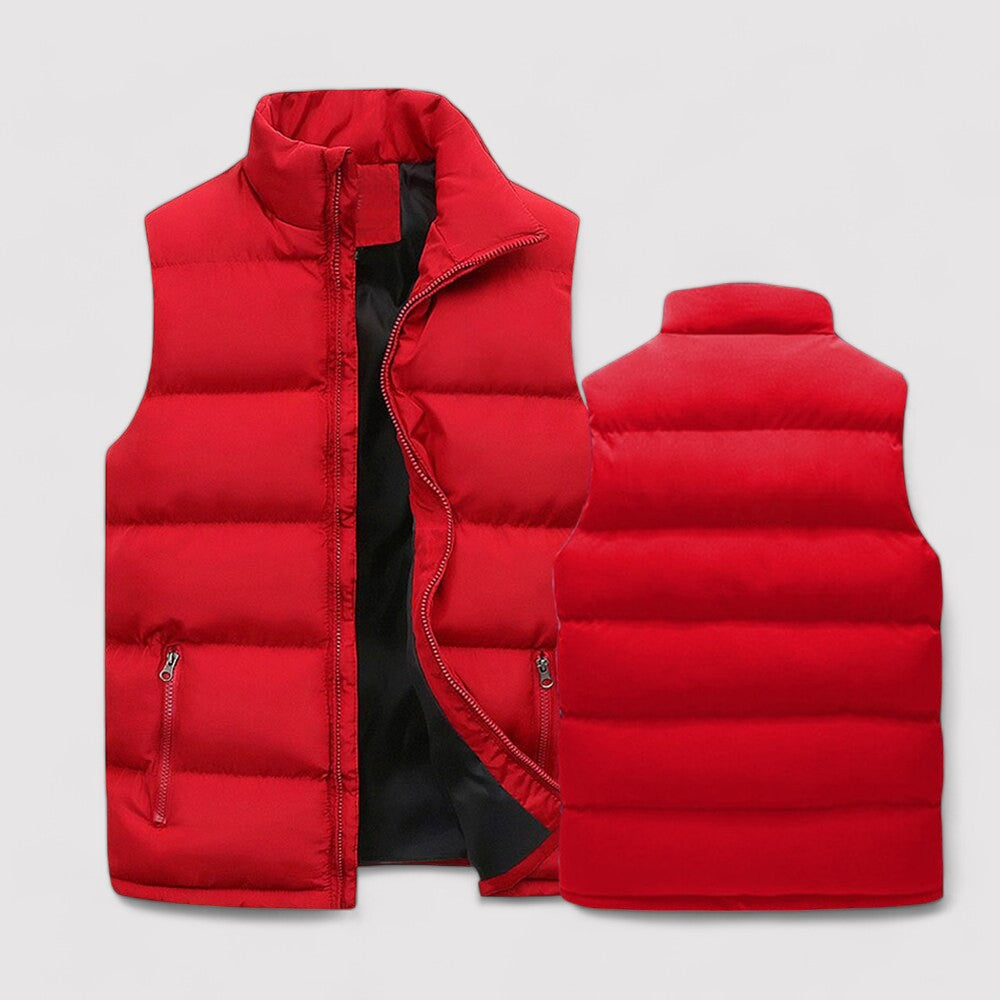 Alexander | Elegant Warm & Slim Fit Stand Collar Vest