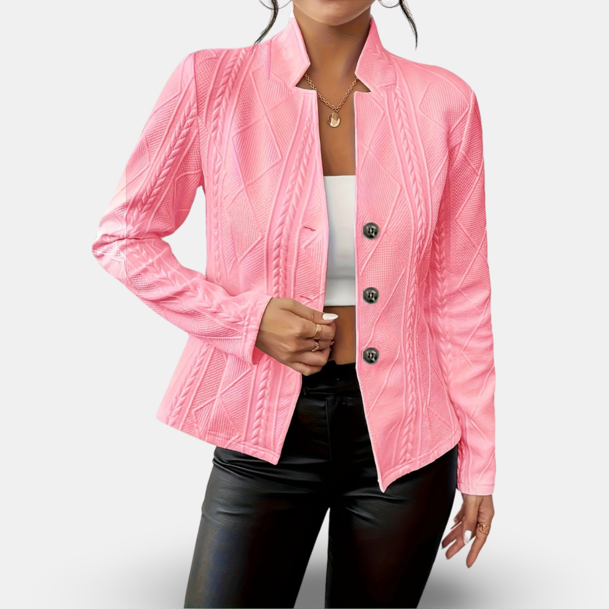 Classic Fit Black Cardigan Sweater