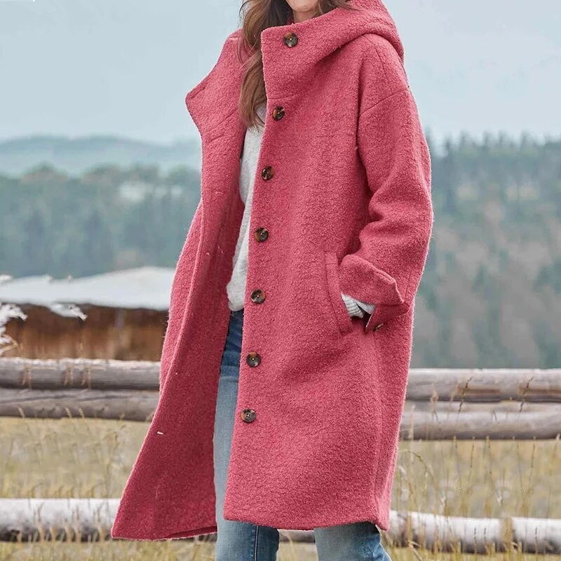 Warm Women's Fleece Parka Coat