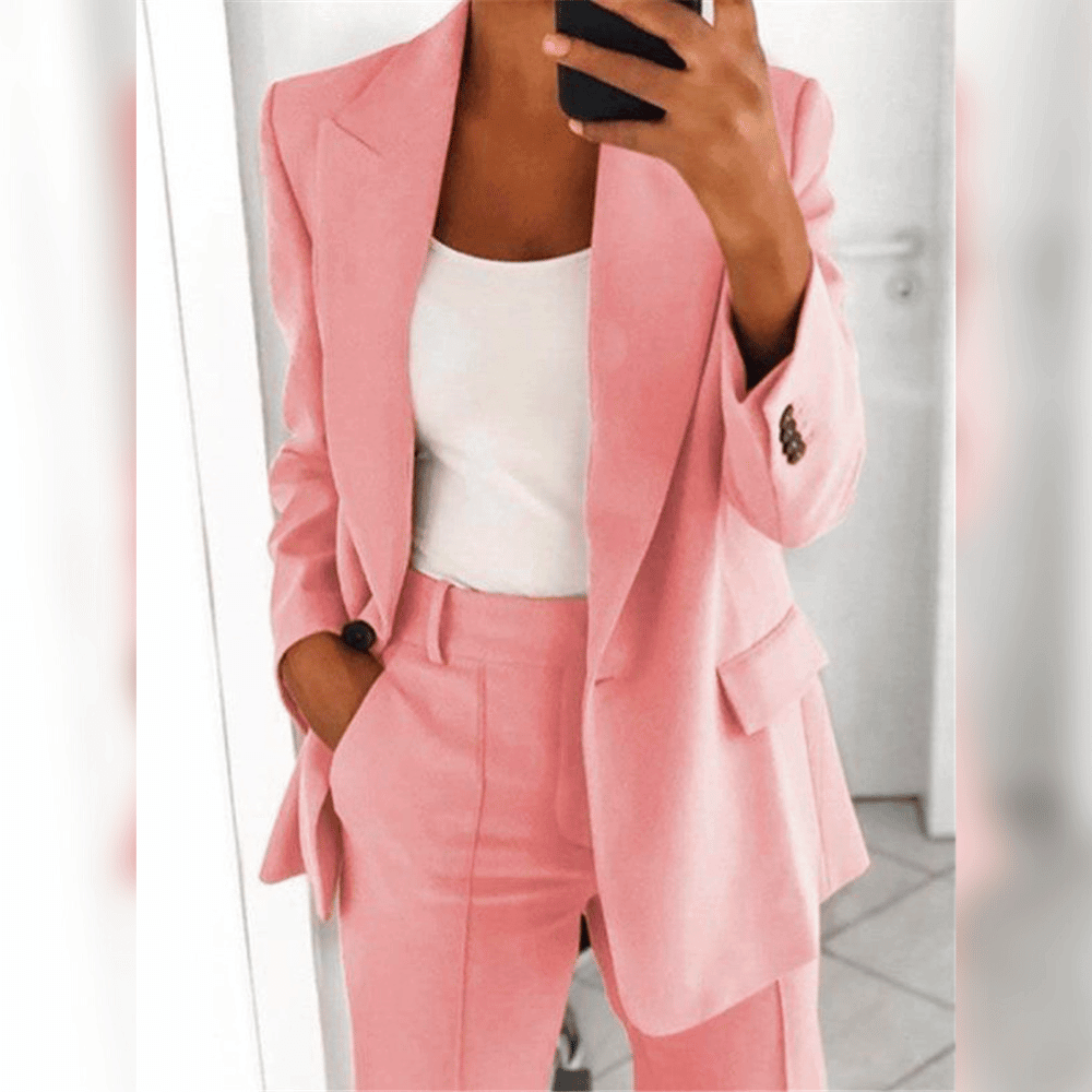 Elegant Ladies Suit with Blazer Top