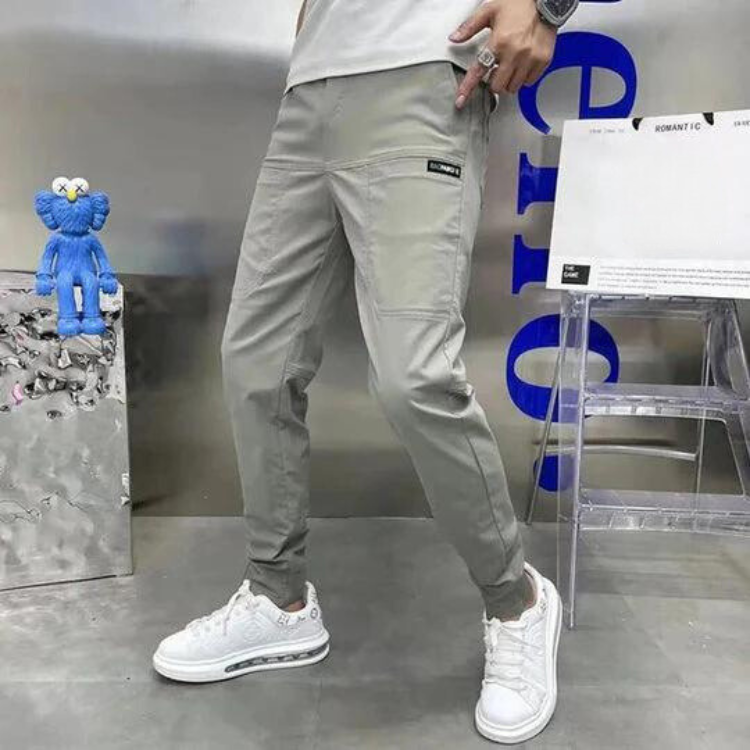 Slim Fit Cargo Trousers for Men